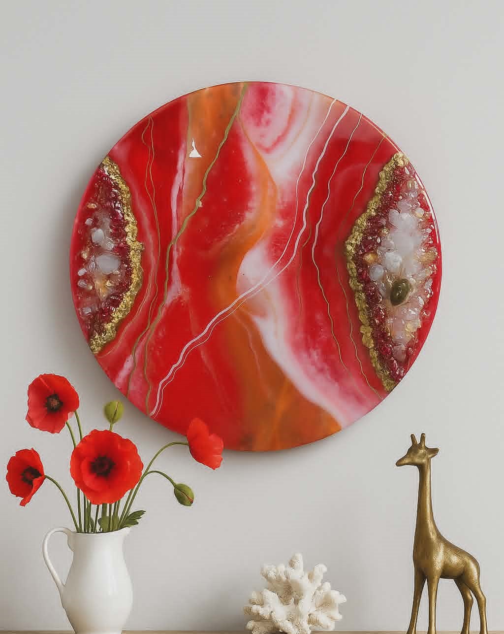 Géode rouge